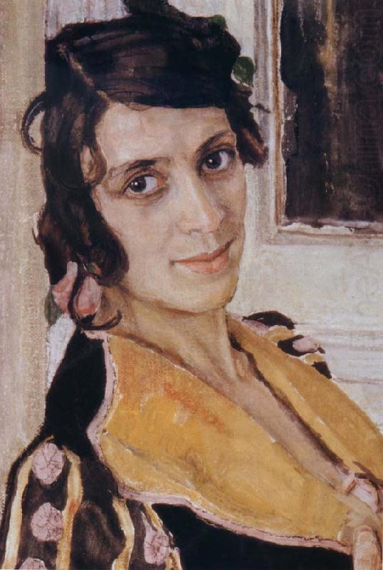 Alexander Yakovlevich GOLOVIN The Spanish woman at Balcony china oil painting image